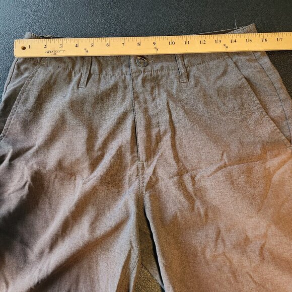 Volcom Shorts True To This Stretch Black Two Tone Faded Size 31 10" Inseam - Picture 10 of 12